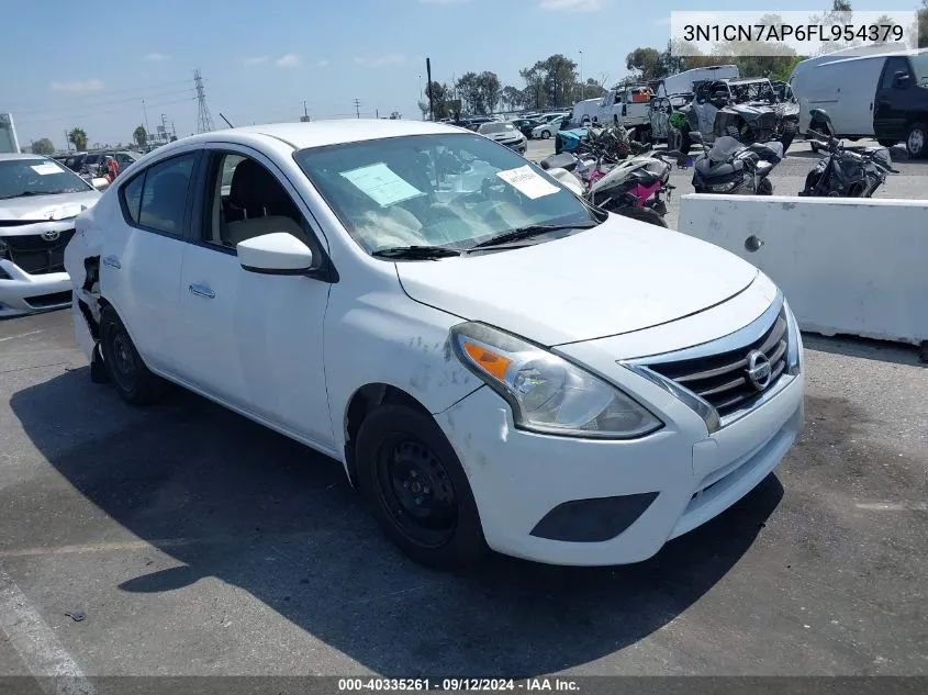 2015 Nissan Versa S/S Plus/Sv/Sl VIN: 3N1CN7AP6FL954379 Lot: 40335261