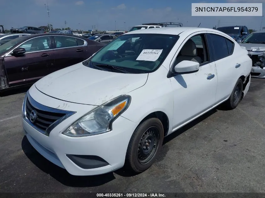 2015 Nissan Versa S/S Plus/Sv/Sl VIN: 3N1CN7AP6FL954379 Lot: 40335261