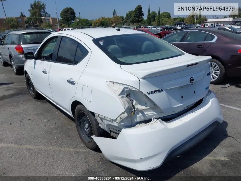 2015 Nissan Versa S/S Plus/Sv/Sl VIN: 3N1CN7AP6FL954379 Lot: 40335261