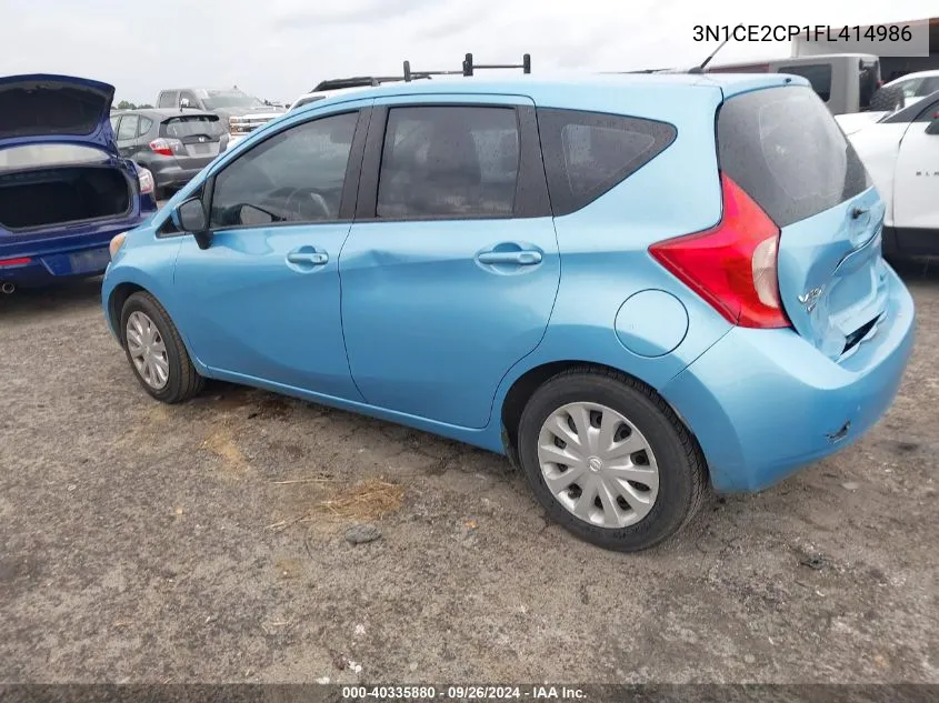 2015 Nissan Versa Note S (Sr)/S Plus/Sl/Sr/Sv VIN: 3N1CE2CP1FL414986 Lot: 40335880