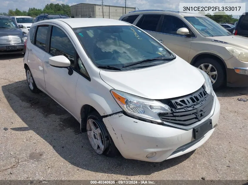 2015 Nissan Versa Note S Plus VIN: 3N1CE2CP2FL353017 Lot: 40340635