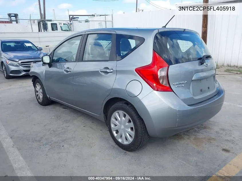 3N1CE2CP5FL405918 2015 Nissan Versa Note S/S Plus/Sv/Sl/Sr