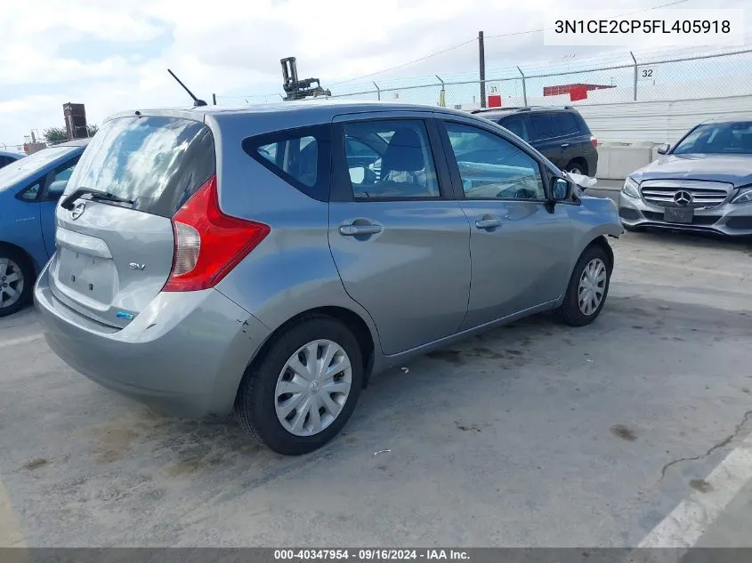 2015 Nissan Versa Note S/S Plus/Sv/Sl/Sr VIN: 3N1CE2CP5FL405918 Lot: 40347954