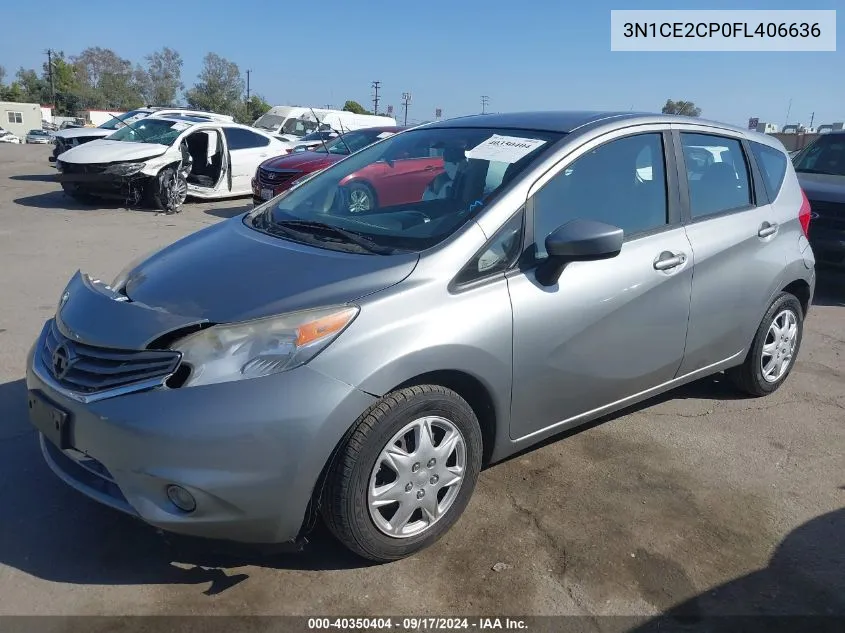 2015 Nissan Versa Note S (Sr)/S Plus/Sl/Sr/Sv VIN: 3N1CE2CP0FL406636 Lot: 40350404