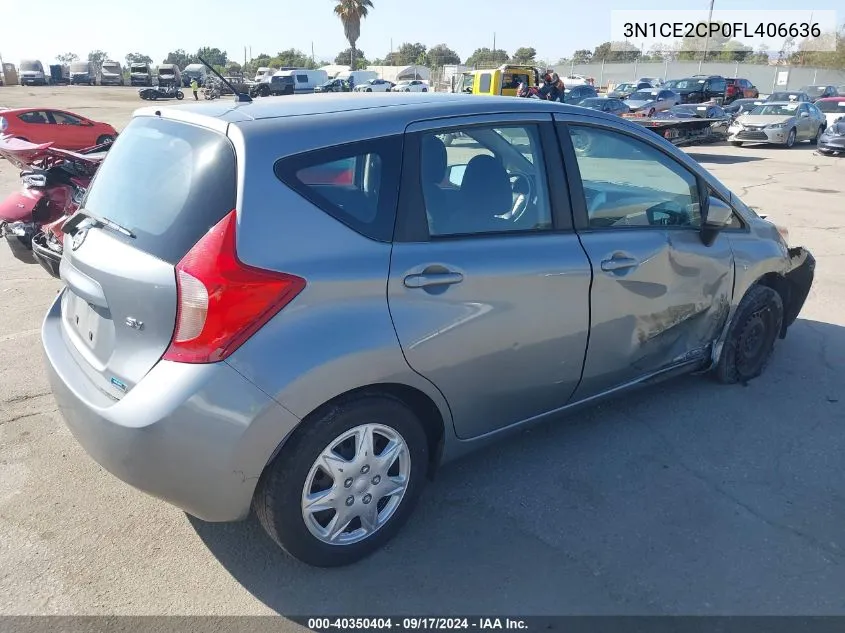 2015 Nissan Versa Note S (Sr)/S Plus/Sl/Sr/Sv VIN: 3N1CE2CP0FL406636 Lot: 40350404