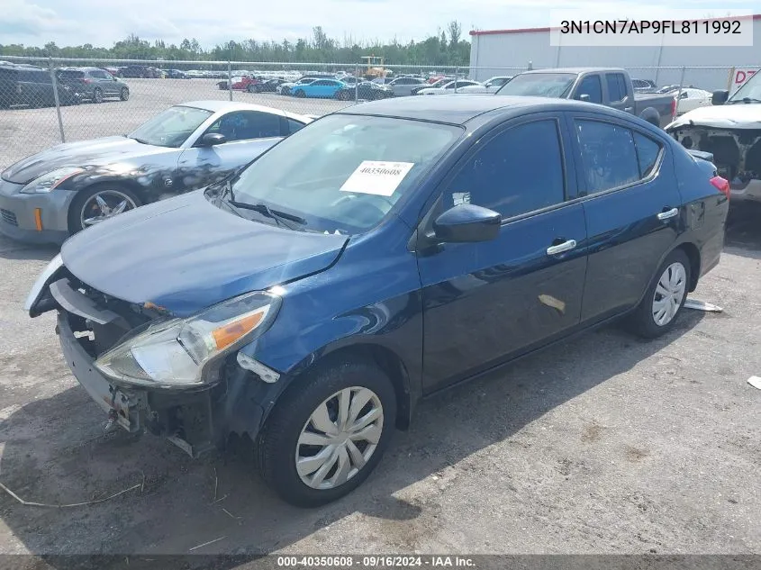 2015 Nissan Versa 1.6 Sv VIN: 3N1CN7AP9FL811992 Lot: 40350608