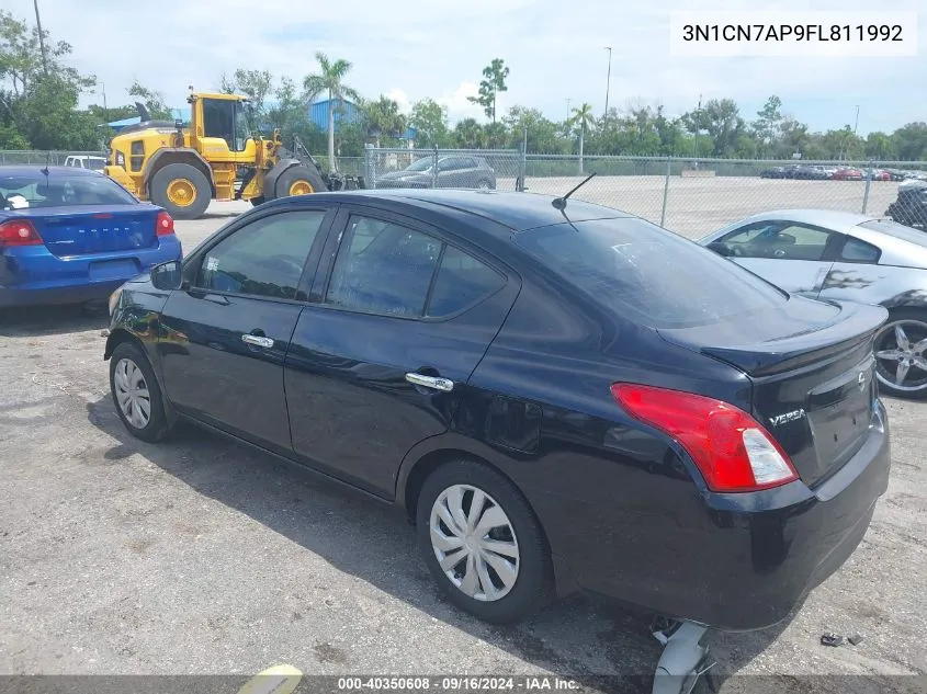 2015 Nissan Versa 1.6 Sv VIN: 3N1CN7AP9FL811992 Lot: 40350608