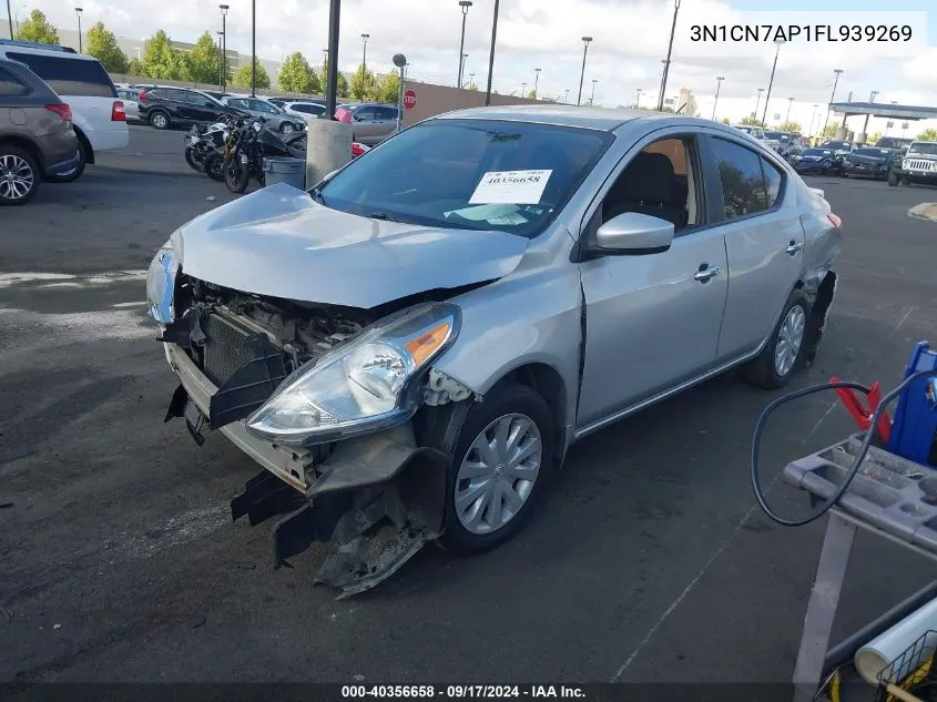 2015 Nissan Versa 1.6 Sv VIN: 3N1CN7AP1FL939269 Lot: 40356658