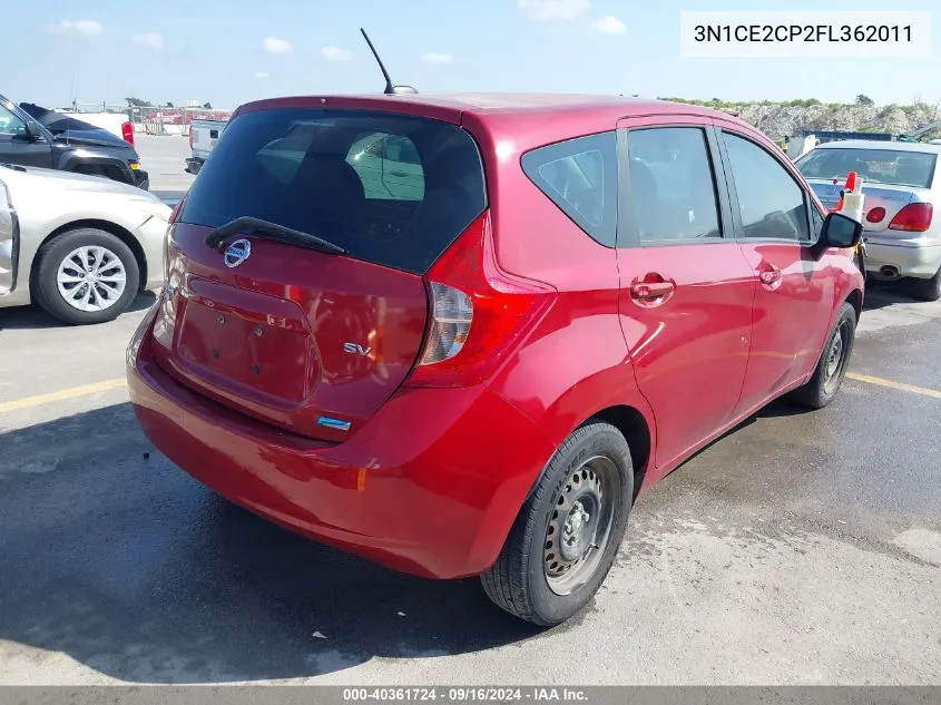 3N1CE2CP2FL362011 2015 Nissan Versa Note Sv