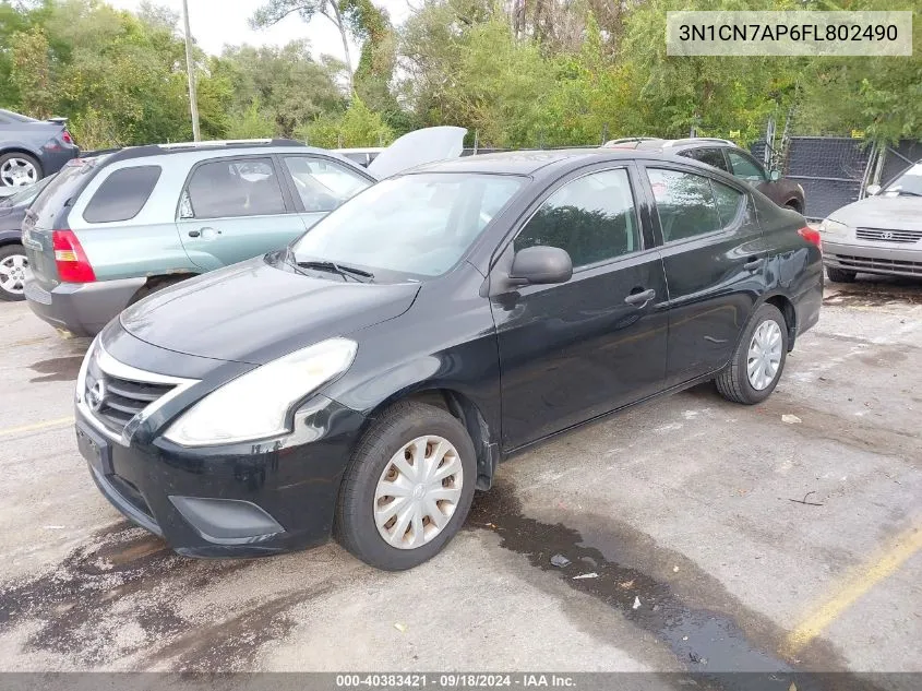 3N1CN7AP6FL802490 2015 Nissan Versa 1.6 S