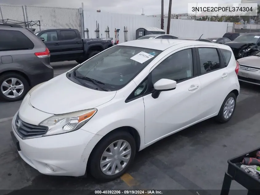 2015 Nissan Versa Note S (Sr)/S Plus/Sl/Sr/Sv VIN: 3N1CE2CP0FL374304 Lot: 40392206