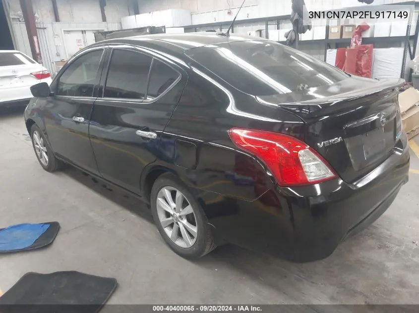 3N1CN7AP2FL917149 2015 Nissan Versa 1.6 Sl