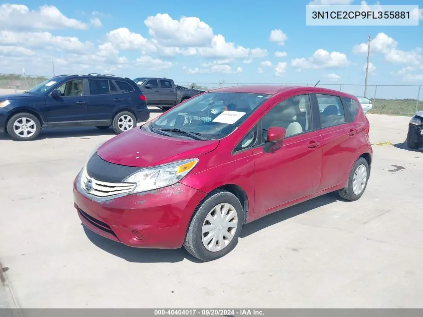 2015 Nissan Versa Note S (Sr)/S Plus/Sl/Sr/Sv VIN: 3N1CE2CP9FL355881 Lot: 40404017