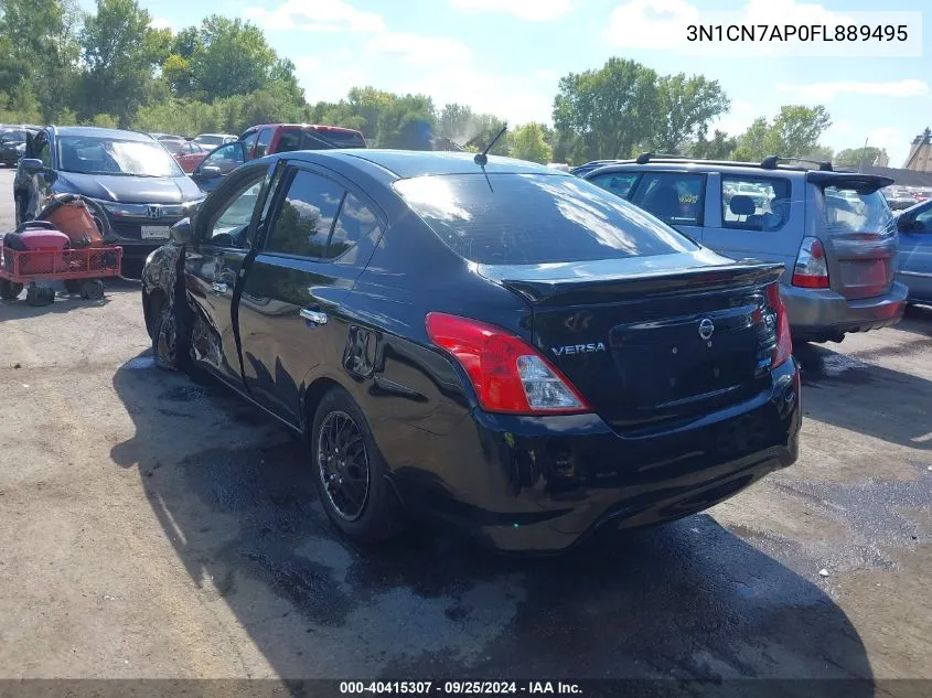 2015 Nissan Versa 1.6 S/1.6 S+/1.6 Sl/1.6 Sv VIN: 3N1CN7AP0FL889495 Lot: 40415307