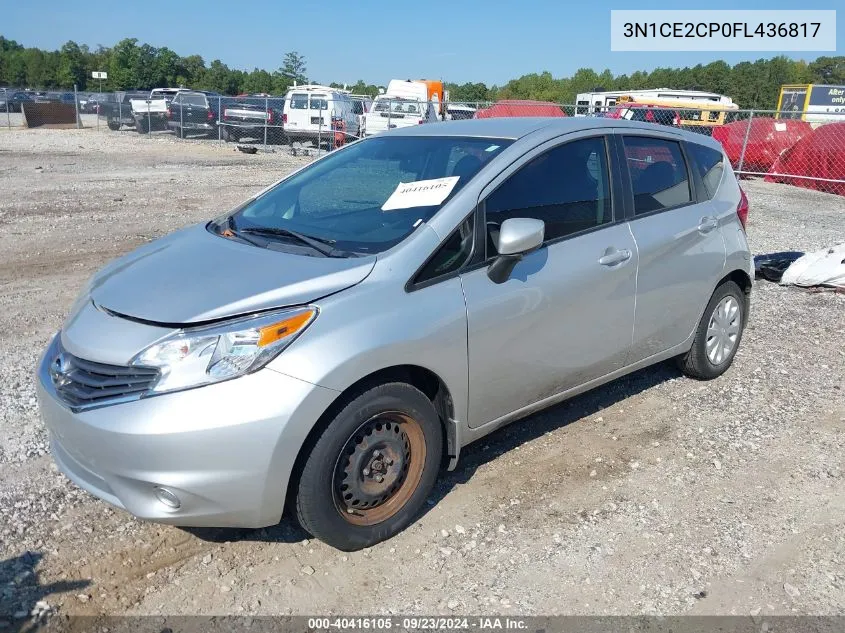 2015 Nissan Versa Note S Plus VIN: 3N1CE2CP0FL436817 Lot: 40416105