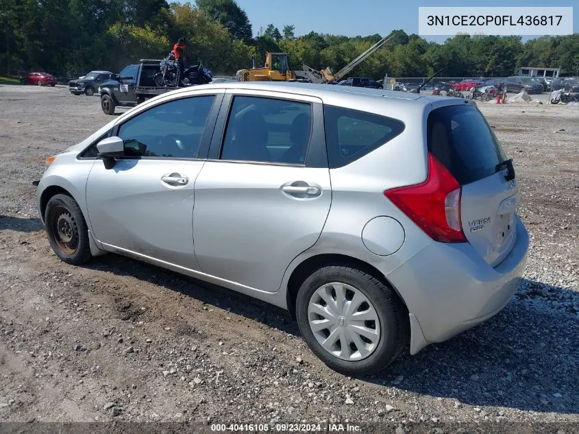 2015 Nissan Versa Note S Plus VIN: 3N1CE2CP0FL436817 Lot: 40416105