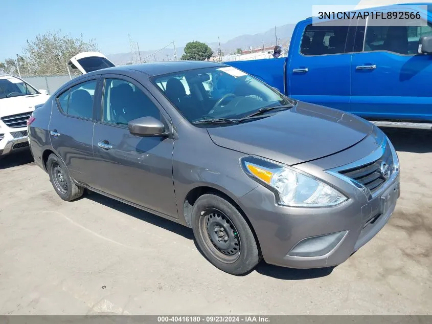 2015 Nissan Versa 1.6 Sv VIN: 3N1CN7AP1FL892566 Lot: 40416180