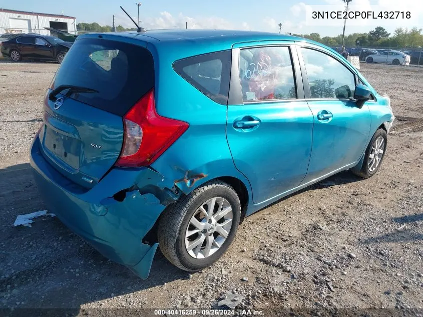 2015 Nissan Versa Note Sv VIN: 3N1CE2CP0FL432718 Lot: 40416259