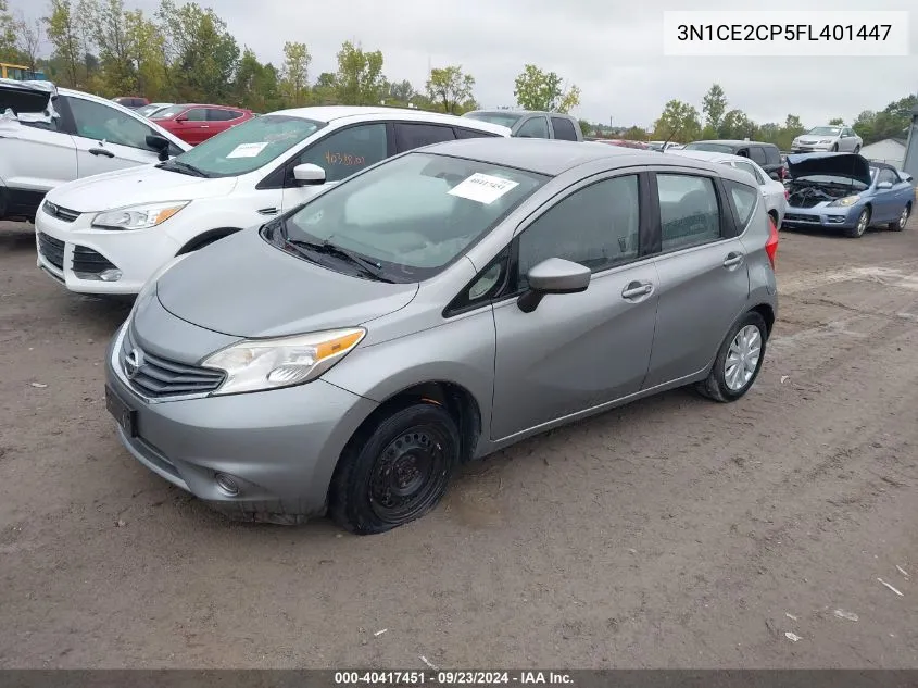 2015 Nissan Versa Note S (Sr)/S Plus/Sl/Sr/Sv VIN: 3N1CE2CP5FL401447 Lot: 40417451