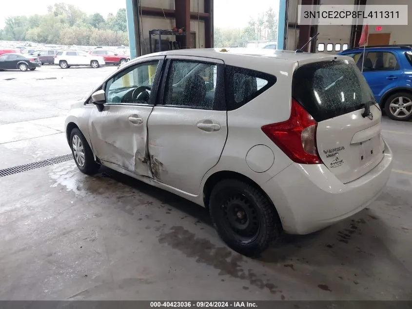 2015 Nissan Versa Note S (Sr)/S Plus/Sl/Sr/Sv VIN: 3N1CE2CP8FL411311 Lot: 40423036