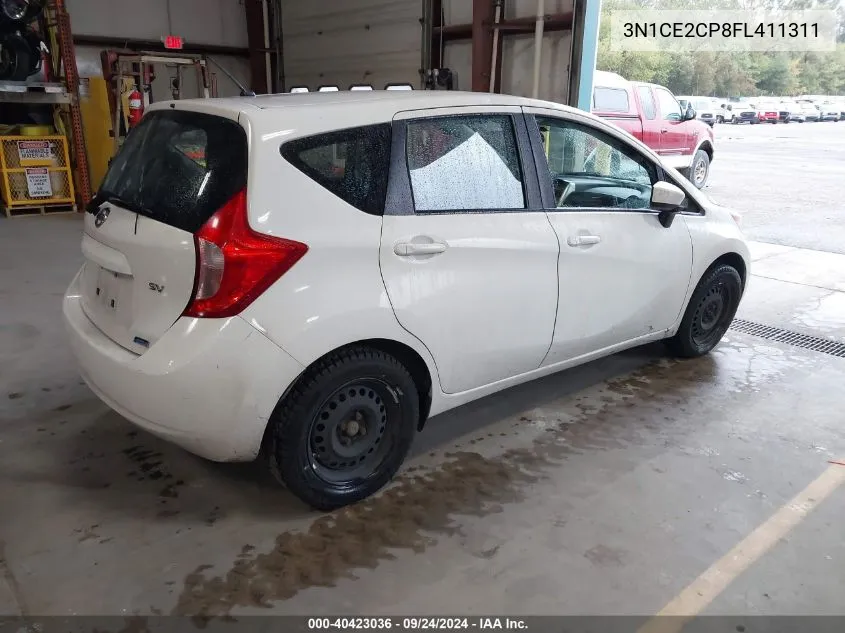 2015 Nissan Versa Note S (Sr)/S Plus/Sl/Sr/Sv VIN: 3N1CE2CP8FL411311 Lot: 40423036