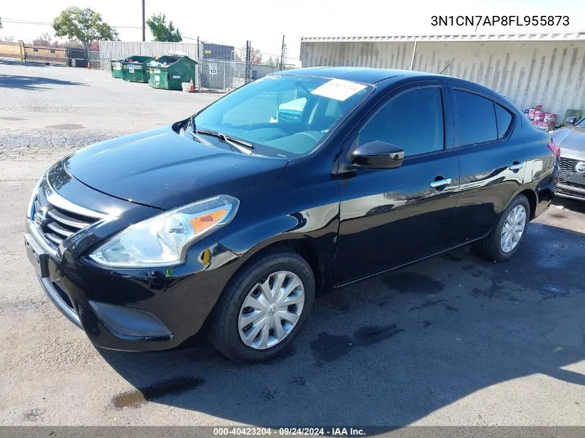 2015 Nissan Versa 1.6 Sv VIN: 3N1CN7AP8FL955873 Lot: 40423204