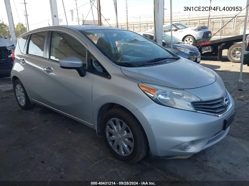 2015 Nissan Versa Note Sv VIN: 3N1CE2CP4FL400953 Lot: 40431214