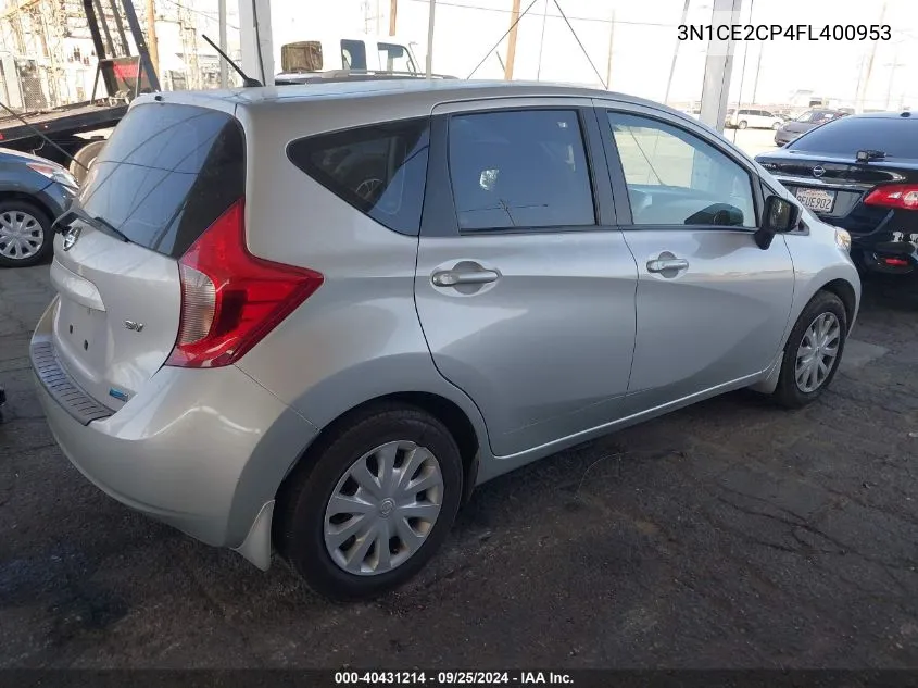 2015 Nissan Versa Note Sv VIN: 3N1CE2CP4FL400953 Lot: 40431214