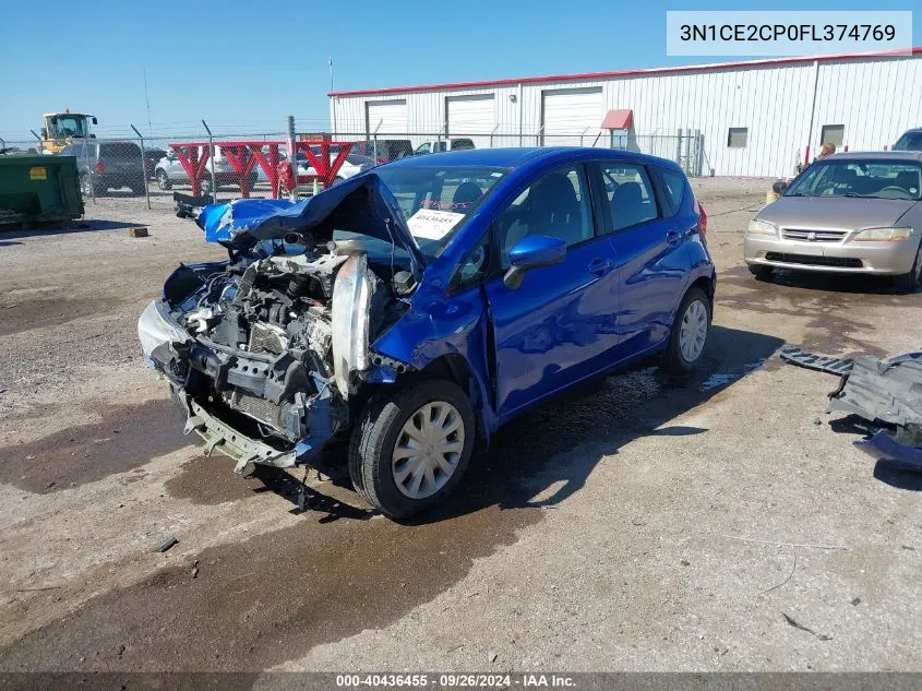 2015 Nissan Versa Note S Plus VIN: 3N1CE2CP0FL374769 Lot: 40436455