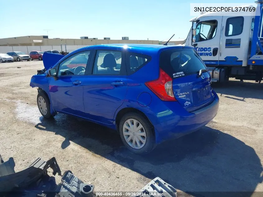 3N1CE2CP0FL374769 2015 Nissan Versa Note S Plus