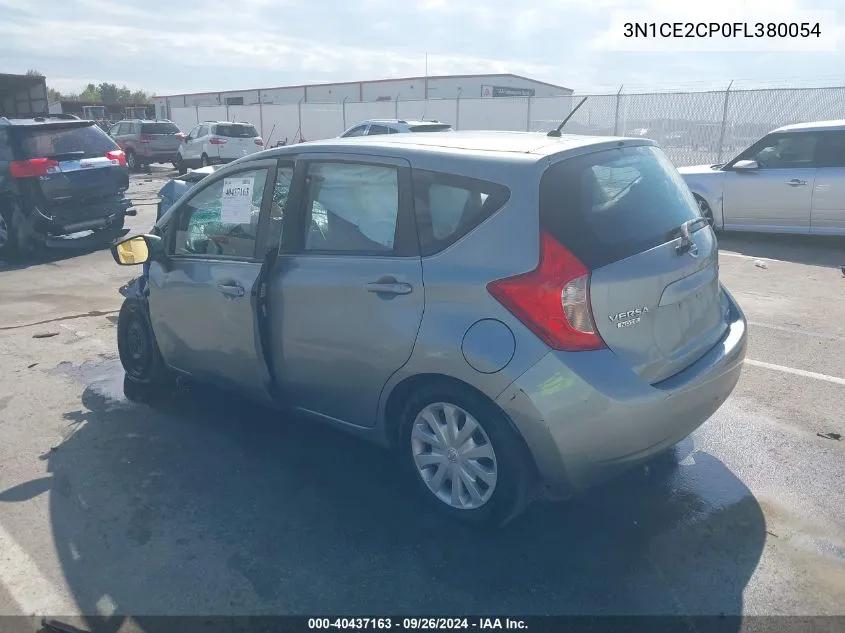 2015 Nissan Versa Note S (Sr)/S Plus/Sl/Sr/Sv VIN: 3N1CE2CP0FL380054 Lot: 40437163