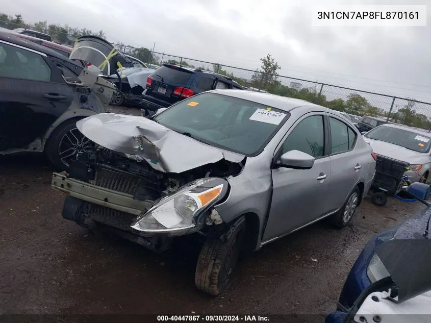 3N1CN7AP8FL870161 2015 Nissan Versa S/S Plus/Sv/Sl