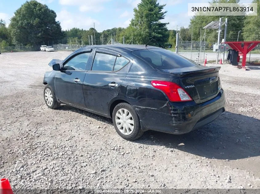 2015 Nissan Versa 1.6 Sv VIN: 3N1CN7AP7FL863914 Lot: 40450068