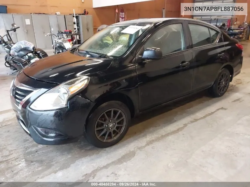 2015 Nissan Versa 1.6 S VIN: 3N1CN7AP8FL887056 Lot: 40458284