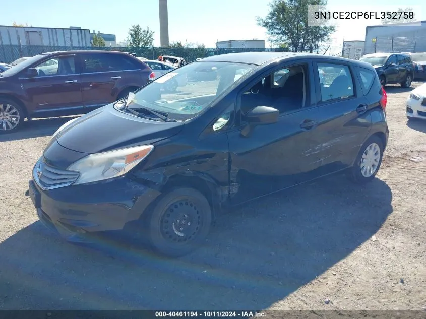 2015 Nissan Versa Note S (Sr)/S Plus/Sl/Sr/Sv VIN: 3N1CE2CP6FL352758 Lot: 40461194