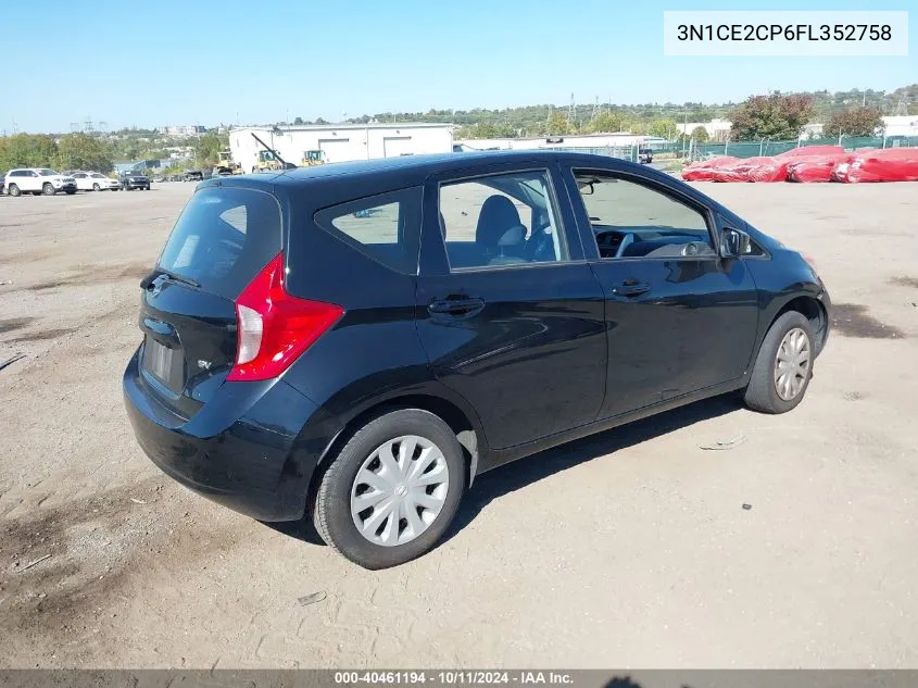 2015 Nissan Versa Note S (Sr)/S Plus/Sl/Sr/Sv VIN: 3N1CE2CP6FL352758 Lot: 40461194