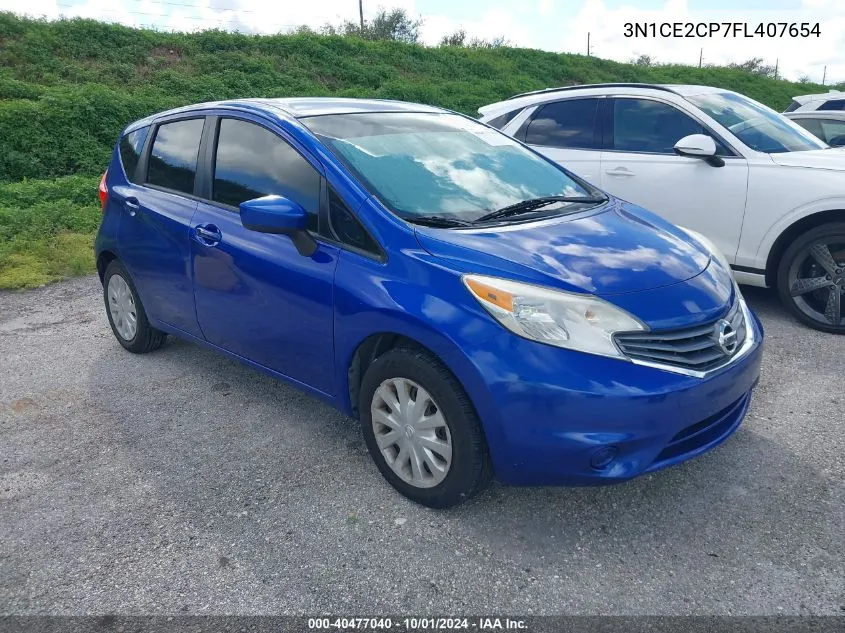 2015 Nissan Versa Note S/S Plus/Sv/Sl/Sr VIN: 3N1CE2CP7FL407654 Lot: 40477040