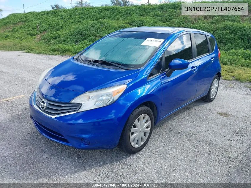 2015 Nissan Versa Note S/S Plus/Sv/Sl/Sr VIN: 3N1CE2CP7FL407654 Lot: 40477040