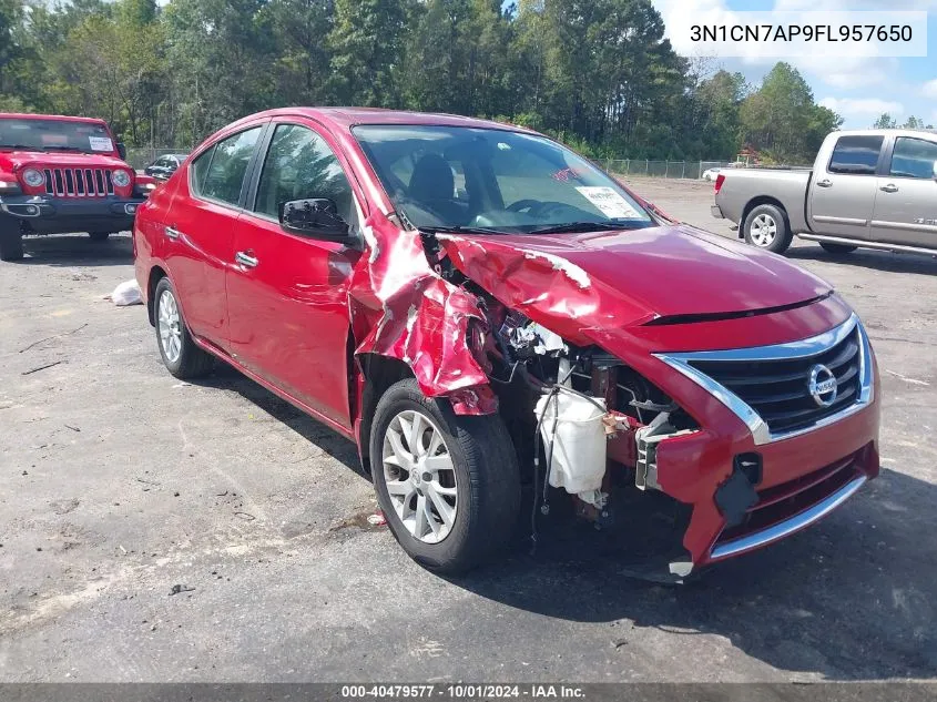 3N1CN7AP9FL957650 2015 Nissan Versa S/S Plus/Sv/Sl