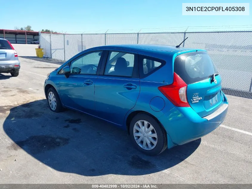 2015 Nissan Versa Note S Plus VIN: 3N1CE2CP0FL405308 Lot: 40482999