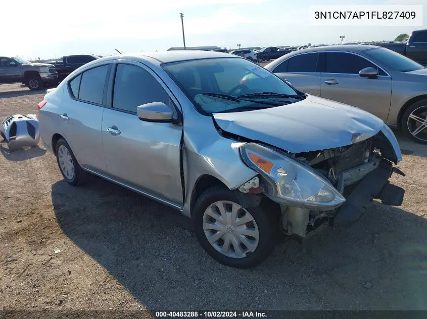 2015 Nissan Versa 1.6 Sv VIN: 3N1CN7AP1FL827409 Lot: 40483288