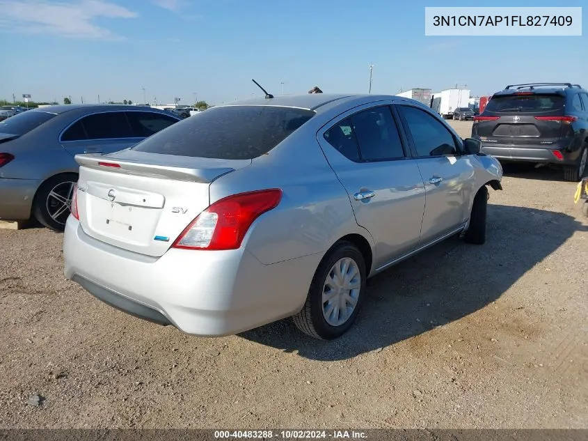 2015 Nissan Versa 1.6 Sv VIN: 3N1CN7AP1FL827409 Lot: 40483288