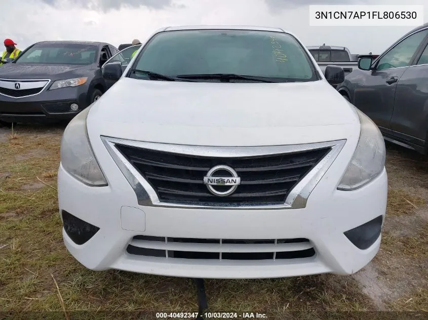 2015 Nissan Versa 1.6 S VIN: 3N1CN7AP1FL806530 Lot: 40492347