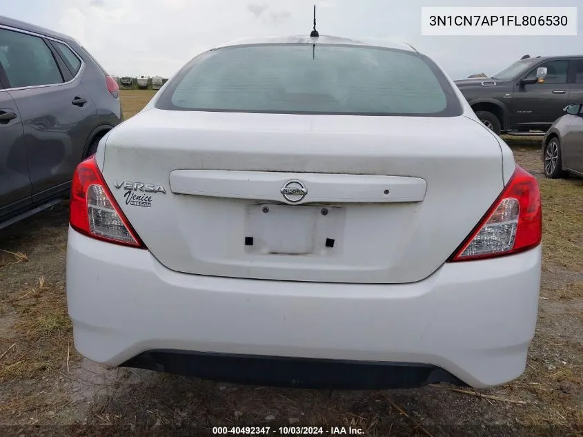 2015 Nissan Versa 1.6 S VIN: 3N1CN7AP1FL806530 Lot: 40492347