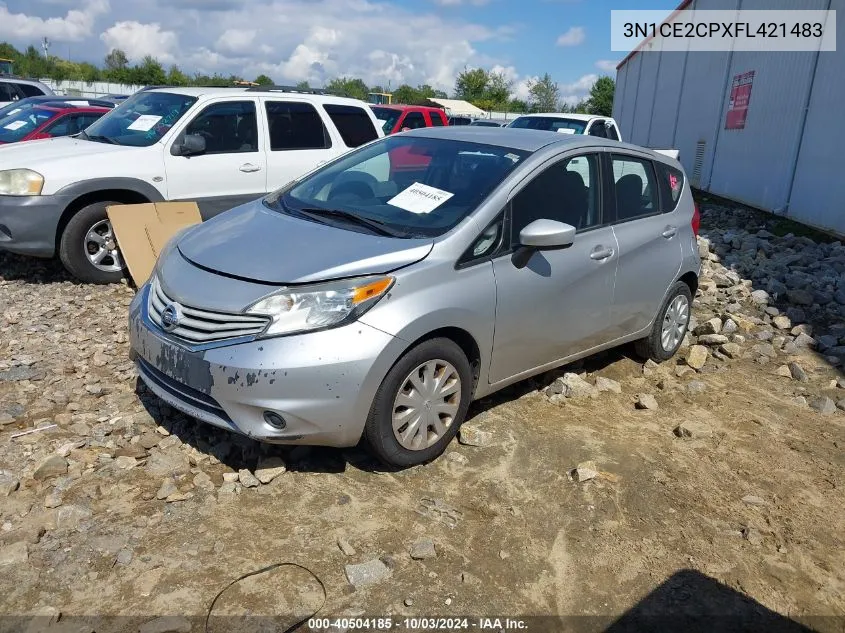 2015 Nissan Versa Note S (Sr)/S Plus/Sl/Sr/Sv VIN: 3N1CE2CPXFL421483 Lot: 40504185