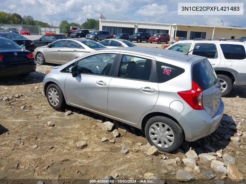 2015 Nissan Versa Note S (Sr)/S Plus/Sl/Sr/Sv VIN: 3N1CE2CPXFL421483 Lot: 40504185