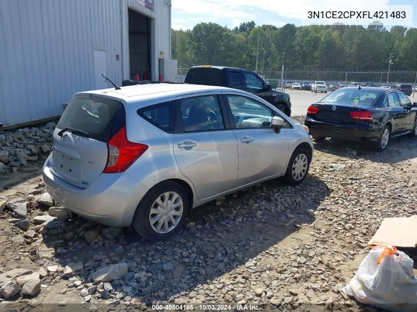 2015 Nissan Versa Note S (Sr)/S Plus/Sl/Sr/Sv VIN: 3N1CE2CPXFL421483 Lot: 40504185