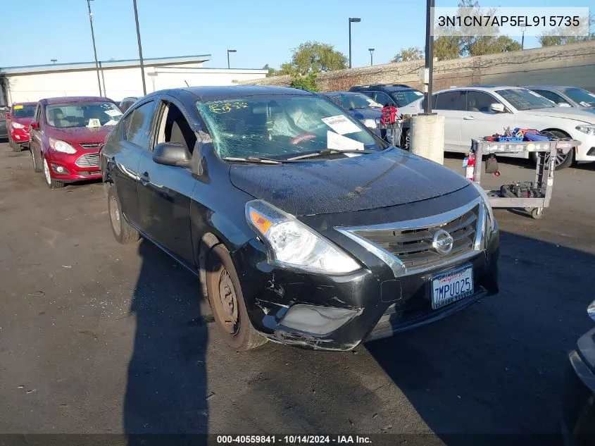 3N1CN7AP5FL915735 2015 Nissan Versa S/S Plus/Sv/Sl