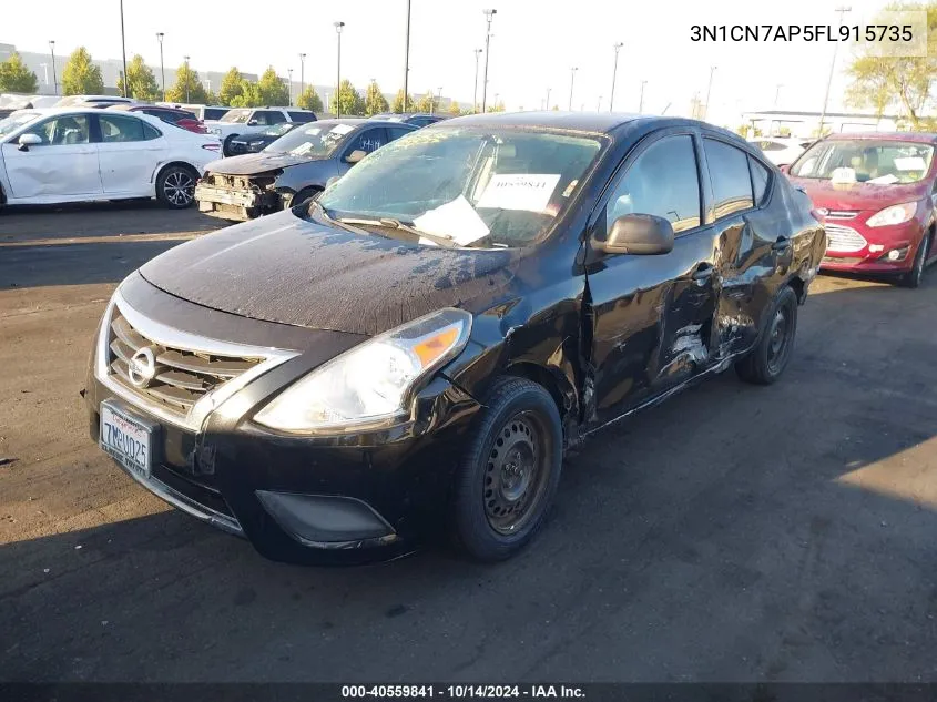 3N1CN7AP5FL915735 2015 Nissan Versa S/S Plus/Sv/Sl