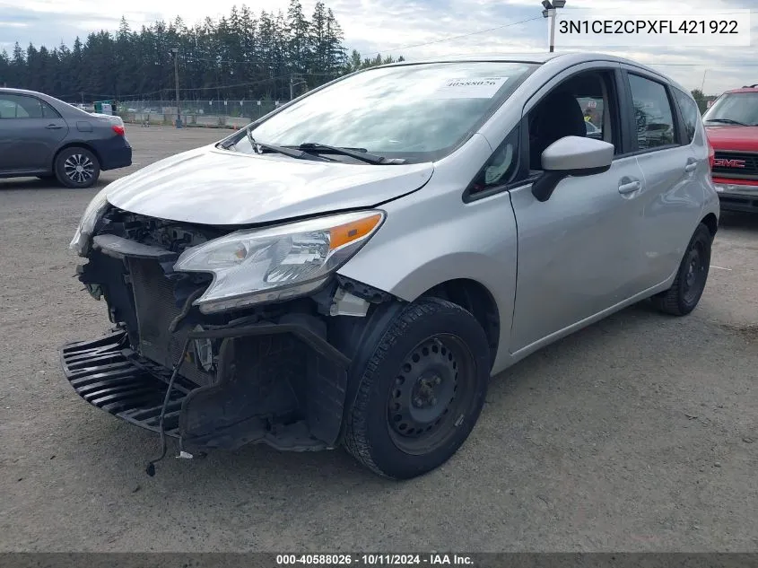 2015 Nissan Versa Note S (Sr)/S Plus/Sl/Sr/Sv VIN: 3N1CE2CPXFL421922 Lot: 40588026